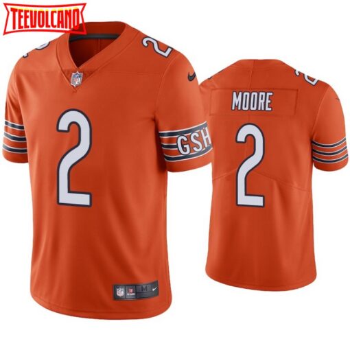 Chicago Bears D.J. Moore Orange Limited Jersey