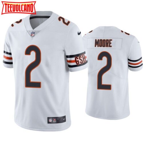 Chicago Bears D.J. Moore White Limited Jersey