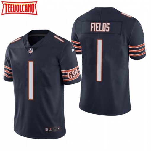 Chicago Bears Justin Fields Navy Limited Jersey