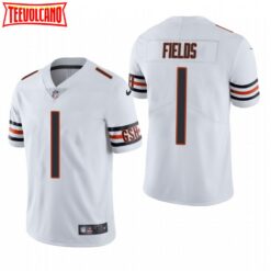 Chicago Bears Justin Fields White Limited Jersey