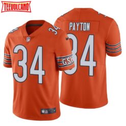 Chicago Bears Walter Payton Orange Limited Jersey