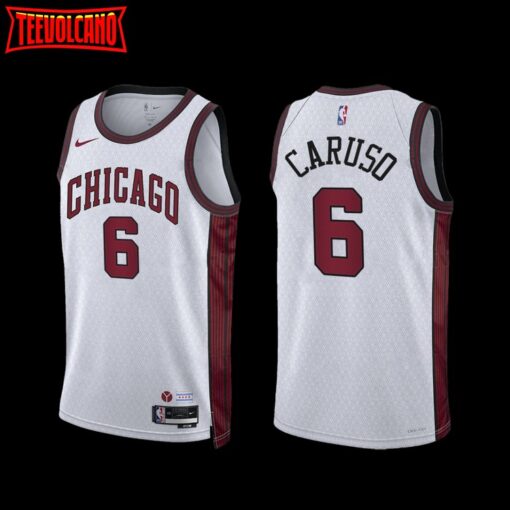 Chicago Bulls Alex Caruso 2022-23 City Edition Jersey White