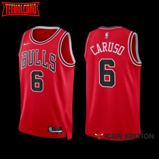 Chicago Bulls Alex Caruso 2022-23 Red Icon Edition Jersey