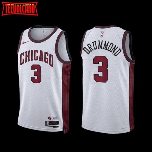 Chicago Bulls Andre Drummond 2022-23 City Edition Jersey White