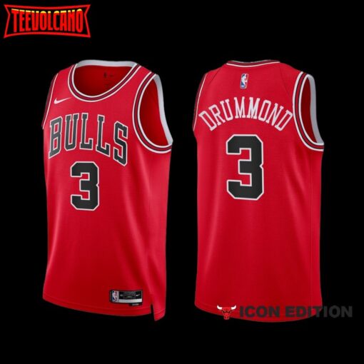 Chicago Bulls Andre Drummond 2022-23 Red Icon Edition Jersey