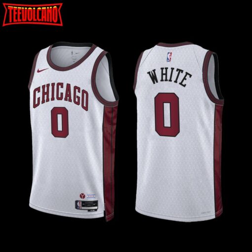 Chicago Bulls Coby White 2022-23 City Edition Jersey White