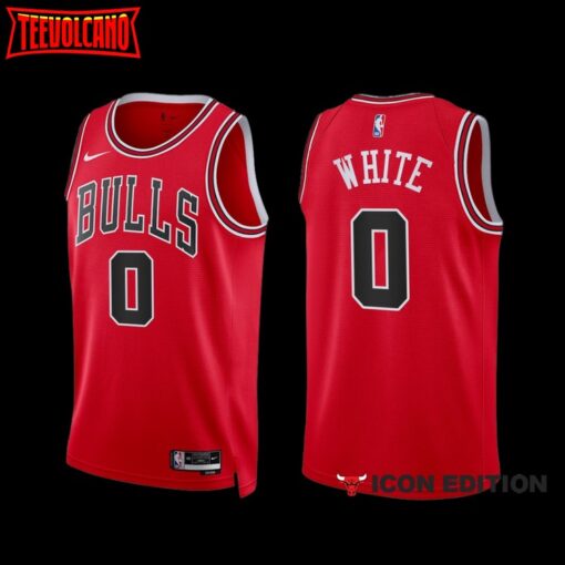 Chicago Bulls Coby White 2022-23 Red Icon Edition Jersey