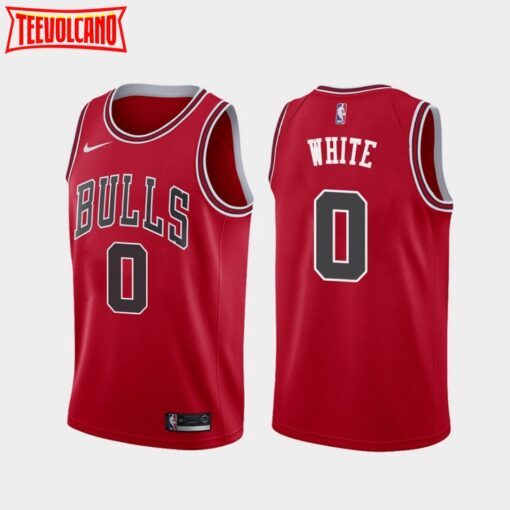 Chicago Bulls Coby White Red Icon Edition Jersey