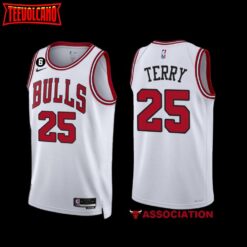 Chicago Bulls Dalen Terry 2022-23 White Association Edition Jersey