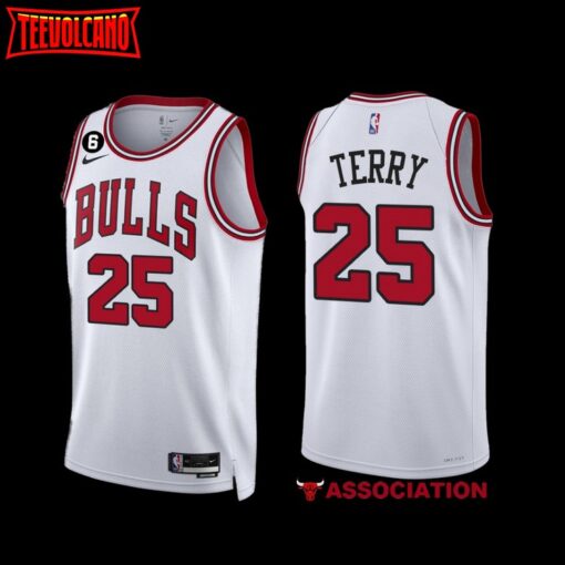 Chicago Bulls Dalen Terry 2022-23 White Association Edition Jersey