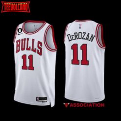 Chicago Bulls DeMar DeRozan 2022-23 White Association Edition Jersey