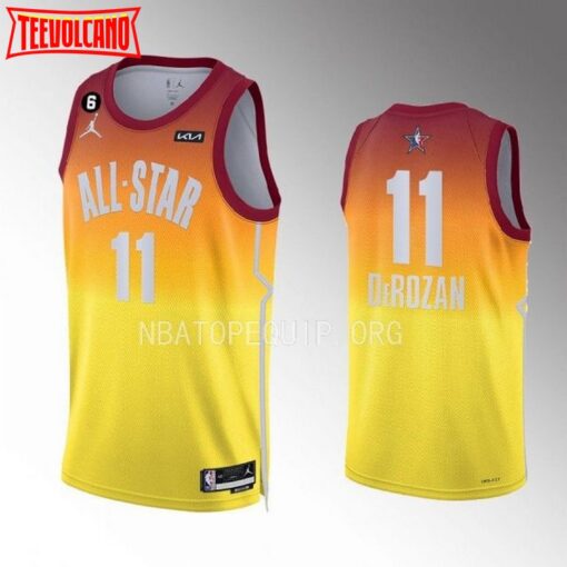 Chicago Bulls DeMar DeRozan 2023 NBA All-Star Orange Jersey