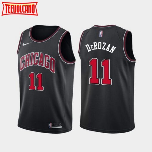 Chicago Bulls DeMar DeRozan Black Statement Edition Jersey