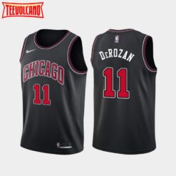 Chicago Bulls DeMar DeRozan Black Statement Edition Jersey