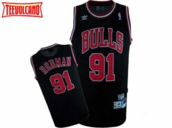 Chicago Bulls Dennis Rodman Black Vintage Jersey