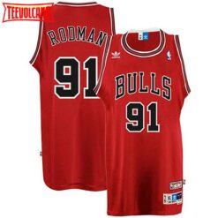 Chicago Bulls Dennis Rodman Red Vintage Jersey