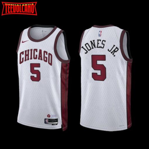 Chicago Bulls Derrick Jones Jr. 2022-23 City Edition Jersey White