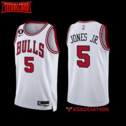 Chicago Bulls Derrick Jones Jr. 2022-23 White Association Edition Jersey