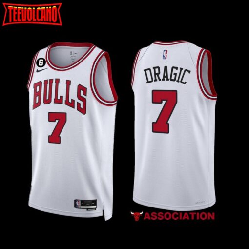 Chicago Bulls Goran Dragic 2022-23 White Association Edition Jersey