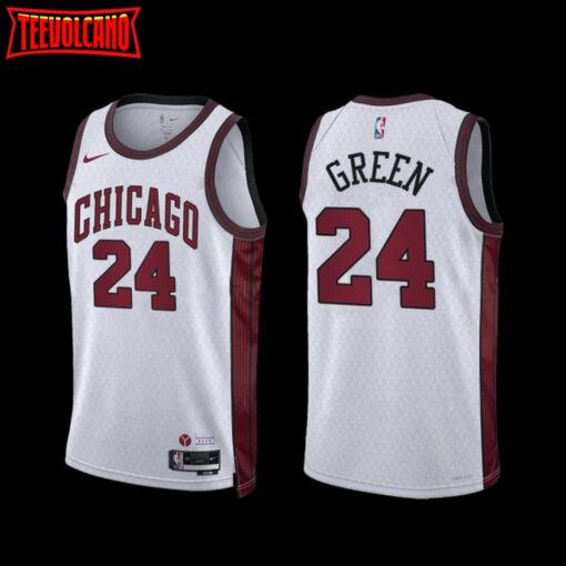 Chicago Bulls Javonte Green 2022-23 City Edition Jersey White