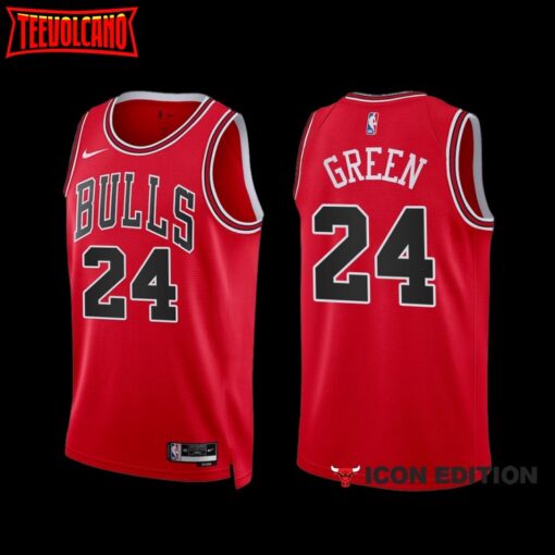 Chicago Bulls Javonte Green 2022-23 Red Icon Edition Jersey