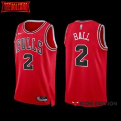 Chicago Bulls Lonzo Ball 2022-23 Red Icon Edition Jersey