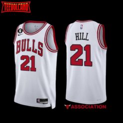 Chicago Bulls Malcolm Hill 2022-23 Association Edition Jersey White