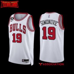 Chicago Bulls Marko Simonovic 2022-23 White Association Edition Jersey