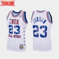 Chicago Bulls Michael Jordan 1988 All Star White Throwback Jersey