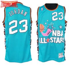 Chicago Bulls Michael Jordan 1996 All Star Green Throwback Jersey