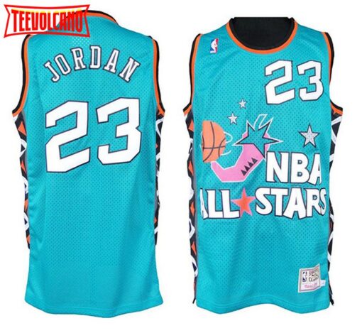 Chicago Bulls Michael Jordan 1996 All Star Green Throwback Jersey