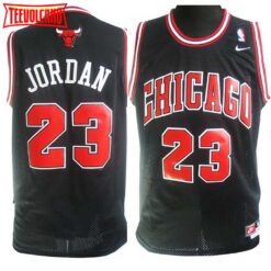 Chicago Bulls Michael Jordan Black Chicago Throwback Jersey