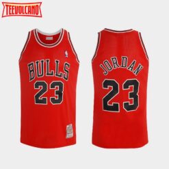 Chicago Bulls Michael Jordan Bulls Red Throwback Jersey