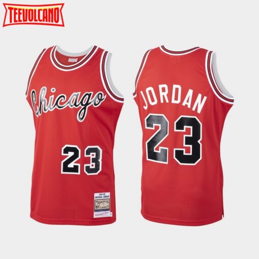 Chicago Bulls Michael Jordan Red Throwback Jersey