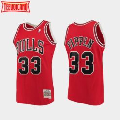 Chicago Bulls Scottie Pippen Red 1997-98 Throwback Jersey