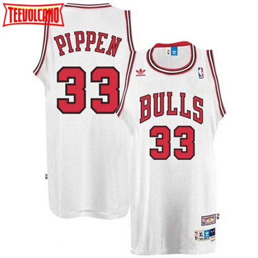 Chicago Bulls Scottie Pippen White Vintage Jersey