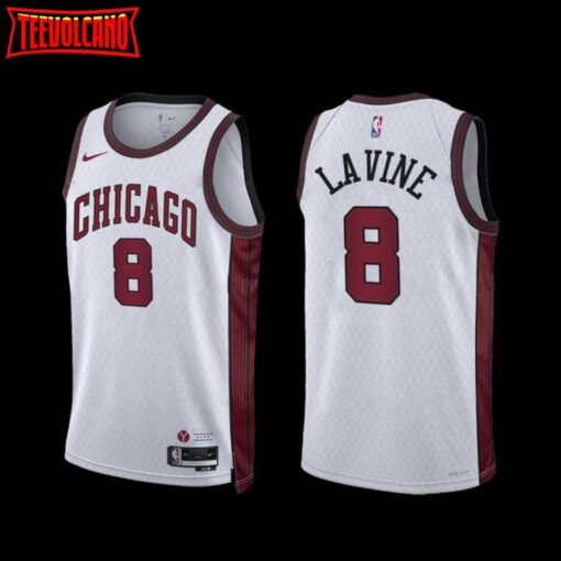 Chicago Bulls Zach LaVine 2022-23 City Edition Jersey White