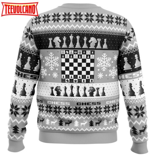 Christmas Chess Board Games Ugly Christmas Sweater