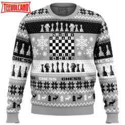 Christmas Chess Board Games Ugly Christmas Sweater