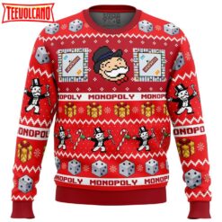 Christmas Monopoly Board Games Ugly Christmas Sweater