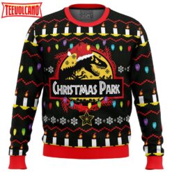 Christmas Park Jurassic Park Ugly Christmas Sweater