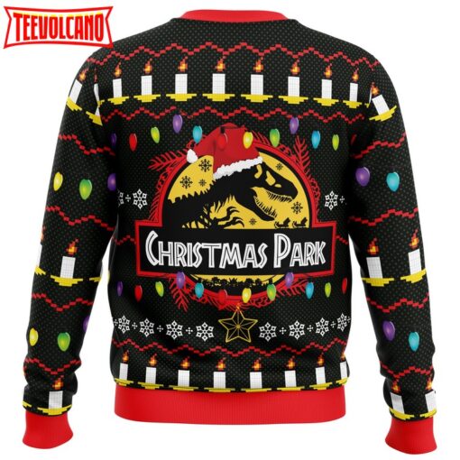 Christmas Park Jurassic Park Ugly Christmas Sweater