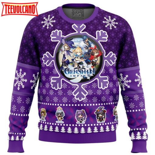 Christmas Quest Genshin Impact Ugly Christmas Sweater