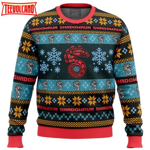 Christmas Shadowrun Board Games Ugly Christmas Sweater