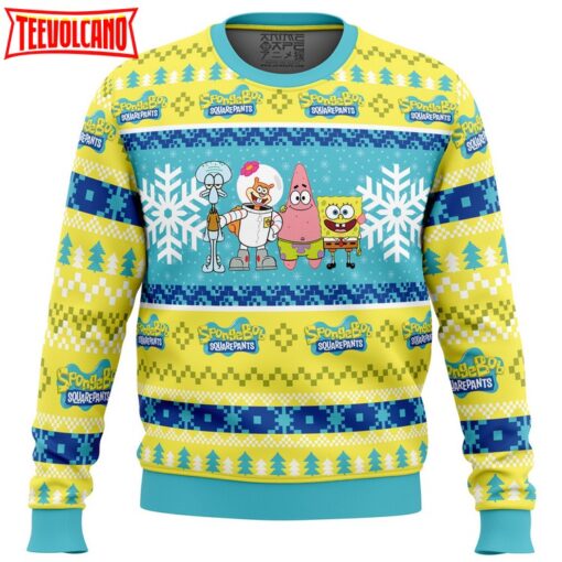 Christmas Spongebob Nickelodeon Ugly Christmas Sweater