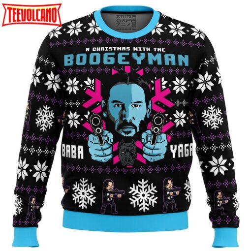 Christmas with the Boogeyman John Wick Ugly Christmas Sweater