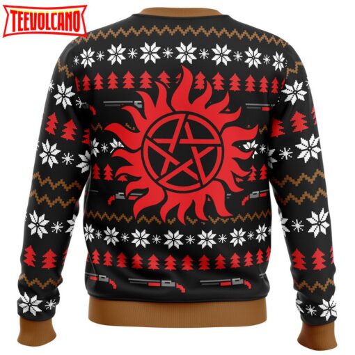 Christmas with the Winchesters Supernatural Ugly Christmas Sweater