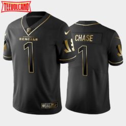 Cincinnati Bengals Ja’Marr Chase Black Golden Limited Jersey