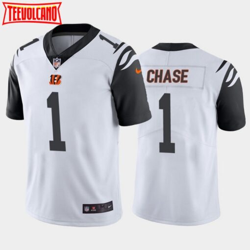 Cincinnati Bengals Ja’Marr Chase White Color Rush Limited Jersey