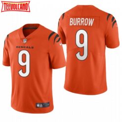 Cincinnati Bengals Joe Burrow 2021 Orange Limited Jersey